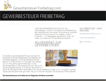 Tablet Screenshot of gewerbesteuerfreibetrag.com